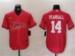 San Francisco 49ers #14 Ricky Pearsall Red With Patch Cool Base Stitched Jersey