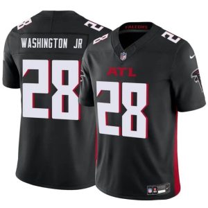 Atlanta Falcons #28 Carlos Washington Jr Black 2024 F.U.S.E Vapor Untouchable Limited Stitched Jersey