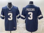 Dallas Cowboys #3 George pickens Navy 2025 Vapor Untouchable Limited Football Stitched Jersey
