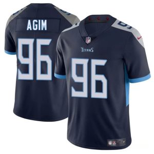 Tennessee Titans #96 McTelvin Agim Navy 2025 Vapor Untouchable Stitched Jersey