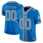 Detroit Lions Customized Blue 2025 F.U.S.E. 'Motor City Racing Edition' Vapor Limited Stitched Jersey