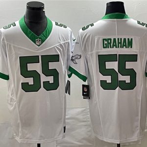 Philadelphia Eagles #55 Brandon Graham White 2023 F.U.S.E. Vapor Untouchable Stitched Jersey