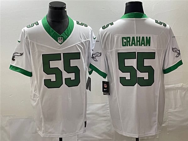 Philadelphia Eagles #55 Brandon Graham White 2023 F.U.S.E. Vapor Untouchable Stitched Jersey