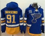 St. Louis Blues Custom Light Blue Name Number Pullover Hoodie