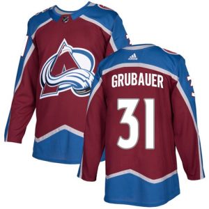 Colorado Avalanche #31 Philipp Grubauer Red Stitched Jersey