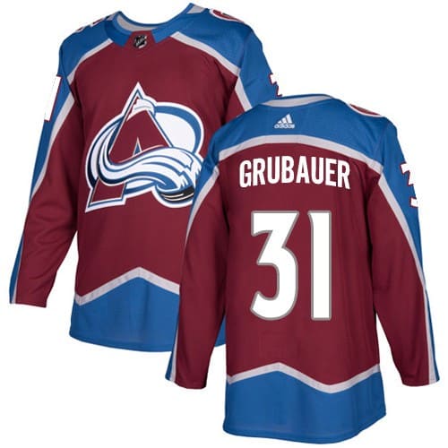Colorado Avalanche #31 Philipp Grubauer Red Stitched Jersey