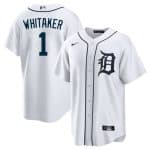 Detroit Tigers #1 Lou Whitaker White Cool Base Stitched Jersey