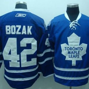 Maple Leafs #42 Tyler Bozak Stitched Blue CCM Throwback Jersey