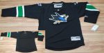 Sharks Blank Stitched Black Jersey