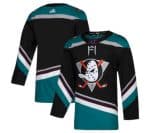 Anaheim Ducks Blank Black Teal Stitched Jersey
