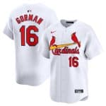 St. Louis Cardinals #16 Nolan Gorman White 2024 Home Limited Stitched Jersey