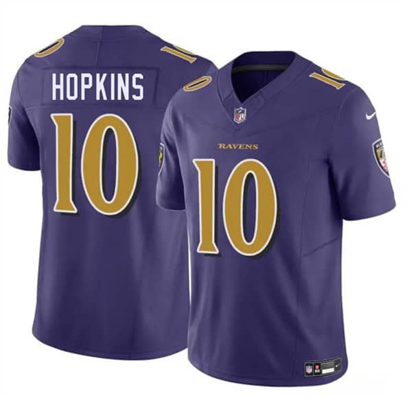 Baltimore Ravens #10 DeAndre Hopkins Purple 2025 F.U.S.E. Vapor Limited Jersey