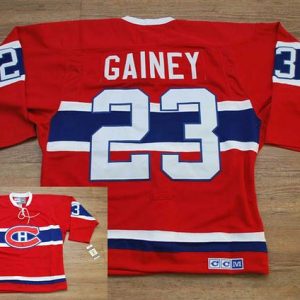 Canadiens #23 Bob Gainey Stitched Red CH CCM Throwback Jersey