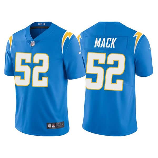 Los Angeles Chargers #52 Khalil Mack Blue Vapor Untouchable Limited Stitched Jersey