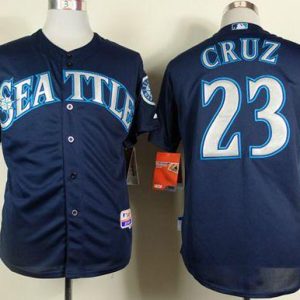 Mariners #23 Nelson Cruz Navy Blue Cool Base Stitched Jersey