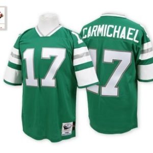 Mitchell And Ness Eagles #17 Harold Carmichael Green Stitched Throwback Jersey