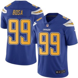 Chargers #99 Joey Bosa Electric Blue Stitched Limited Rush Nike Jersey
