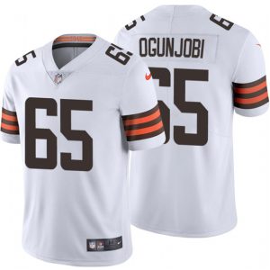 Cleveland Browns #65 Larry Ogunjobi New White Vapor Untouchable Limited Stitched Jersey