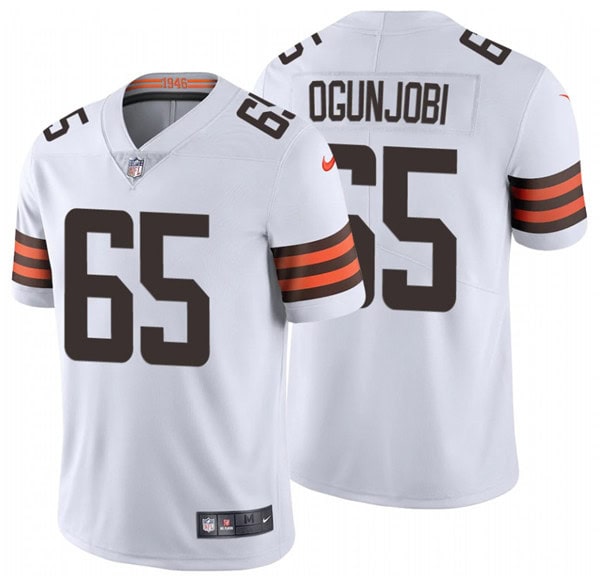 Cleveland Browns #65 Larry Ogunjobi New White Vapor Untouchable Limited Stitched Jersey