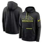 Denver Broncos Black Volt Pullover Hoodie
