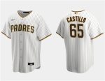 San Diego Padres #65 Jos¨¦ Castillo White Cool Base Stitched Jersey