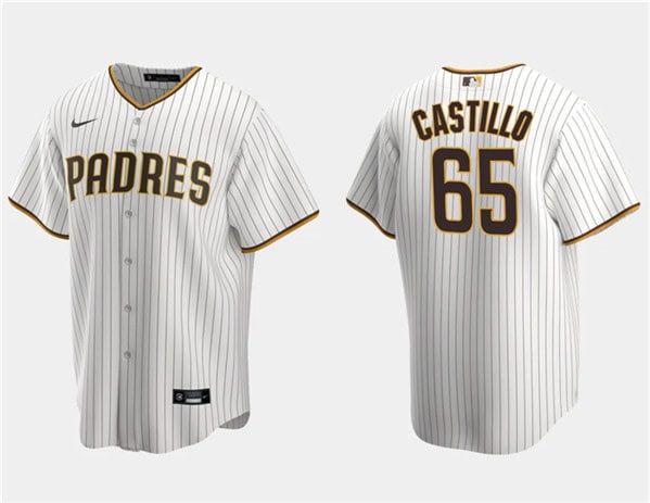 San Diego Padres #65 Jos¨¦ Castillo White Cool Base Stitched Jersey