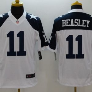 Cowboys #11 Cole Beasley White Thanksgiving Throwback Stitched Limited Nike Jersey