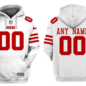 San Francisco 49ers Active Player Custom White Alternate Pullover Hoodie