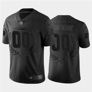 Seattle Seahawks Customized Black MVP Stitched Limited Jersey