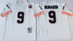 Mitchell Ness Bears #9 Jim McMahon White Big No. Throwback Stitched Jersey