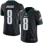 Eagles #8 Donnie Jones Black Stitched Limited Rush Nike Jersey