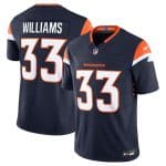 Denver Broncos #33 Javonte Williams Navy 2024 F.U.S.E. Alternate Vapor Limited Stitched Jersey