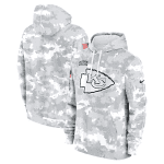 Kansas City Chiefs 2024 Arctic Camo Salute To Service Club Fleece Pullover Hoodie