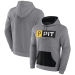 Pittsburgh Pirates Heathered Gray Iconic Steppin Up Fleece Pullover Hoodie