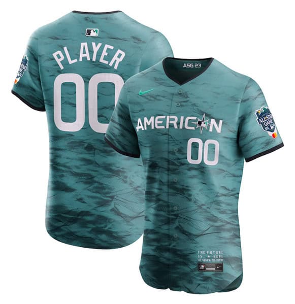 Custom Teal 2023 All-Star Flex Base Stittched Jersey