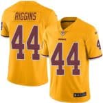 Redskins #44 John Riggins Gold Stitched Limited Rush Nike Jersey