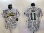 Green Bay Packers #11 Jayden Reed 2024 Arctic Camo Salute To Service Stitched Jersey