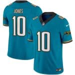 Jacksonville Jaguars #10 Mac Jones Teal 2024 F.U.S.E. Prowler Throwback Vapor Limited Stitched Jersey