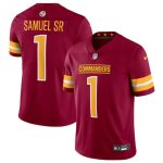 Washington Commanders #1 Deebo Samuel Sr Burgundy 2025 Vapor Limited Stitched Jersey