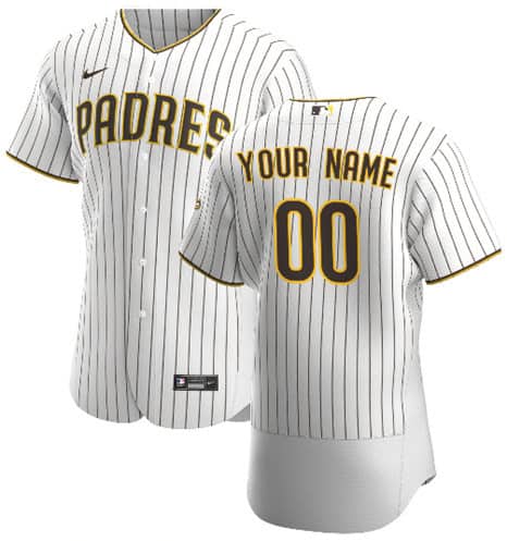 San Diego Padres Customized Authentic Stitched MLB Jersey