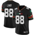 Dallas Cowboys #88 CeeDee Lamb Black Mexico Vapor Limited Stitched Jersey