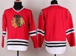 Blackhawks Stitched Blank Red Jersey
