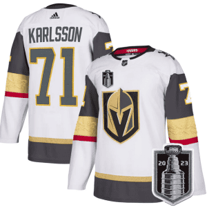 Vegas Golden Knights #71 William Karlsson White 2023 Stanley Cup Final Stitched Jersey