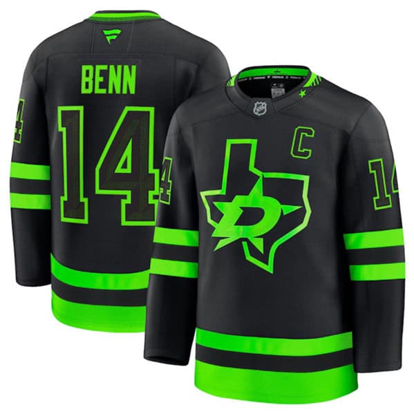 Dallas Stars Custom Black 2024-25 Alternate Stitched Jersey