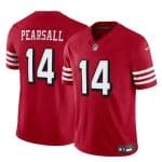San Francisco 49ers #14 Ricky Pearsall New Red 2024 Draft F.U.S.E. Vapor Untouchable Limited Stitched Jersey