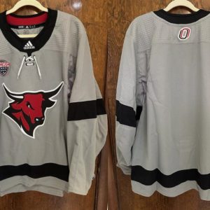 Omaha Mavericks Gray Stitched Jersey