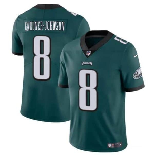 Philadelphia Eagles #8 Chauncey Gardner-Johnson Green Vapor Untouchable Limited Stitched Jersey