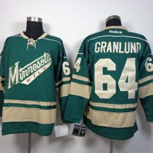 Wild #64 Mikael Granlund Green Stitched Jersey