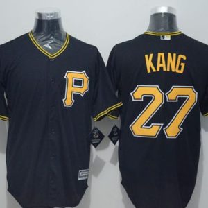 Pirates #27 Jung-Ho Kang Black New Cool Base Stitched Jersey