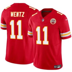 Kansas City Chiefs #11 Carson Wentz Red 2023 F.U.S.E Vapor Untouchable Limited Stitched Jersey